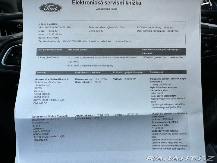 Ford Focus 1.0EcoBoost 92kw 2017