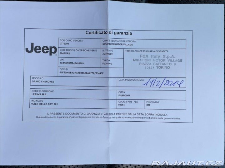 Jeep Grand Cherokee 3,0 CRD Overland*Panorama 2019