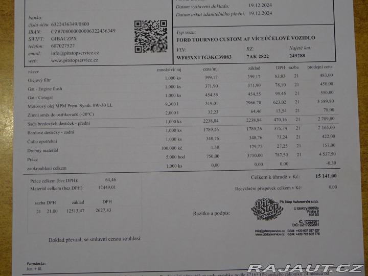 Ford Tourneo Custom 2.0TDCi 125kW TITANIUM DP 2019