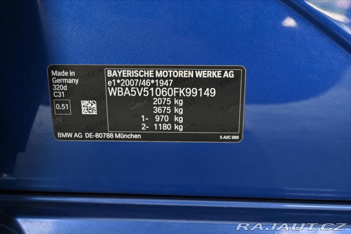 BMW 3 2,0 320D 140 kW MANUÁL M- 2021