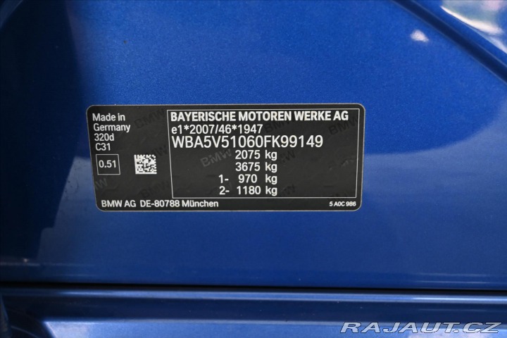 BMW 3 2,0 320D 140 kW MANUÁL M- 2021
