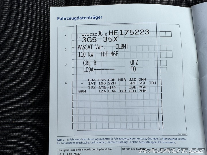 Volkswagen Passat 2,0 TDI 110KW BEZ AD BLUE 2017