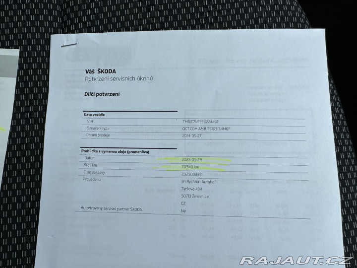Škoda Octavia 1,4TSI 103kW 1.MAJITEL WE 2014