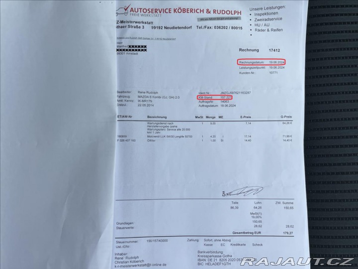 Mazda 6 2,0 i Skyactiv-G165 Xenon 2014