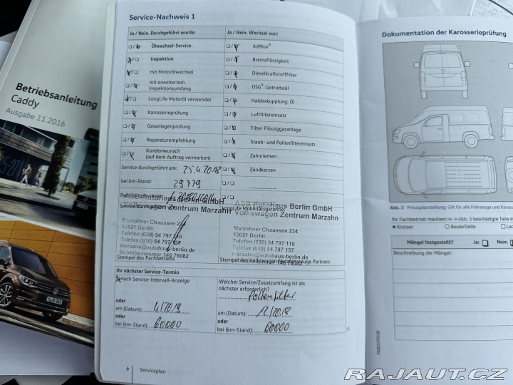Volkswagen Caddy 2,0TDI 75kW KŘÍDLA TAŽNÉ 2016