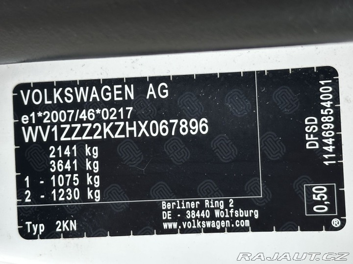 Volkswagen Caddy 2,0TDI 75kW KŘÍDLA TAŽNÉ 2016