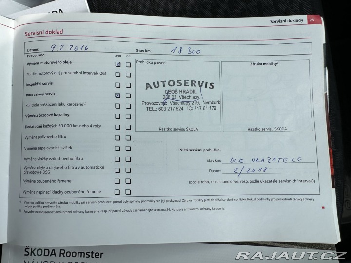 Škoda Roomster 1,2TSI 63kW 1.MAJITEL SER 2012