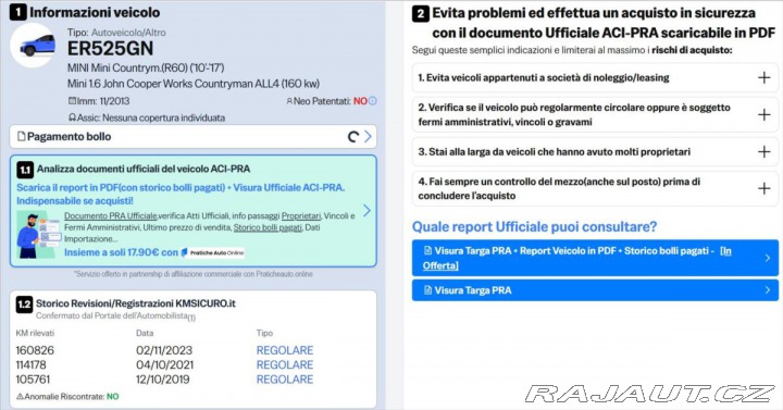 Mini Countryman 1,6 Works ALL4 160kw Pano 2013