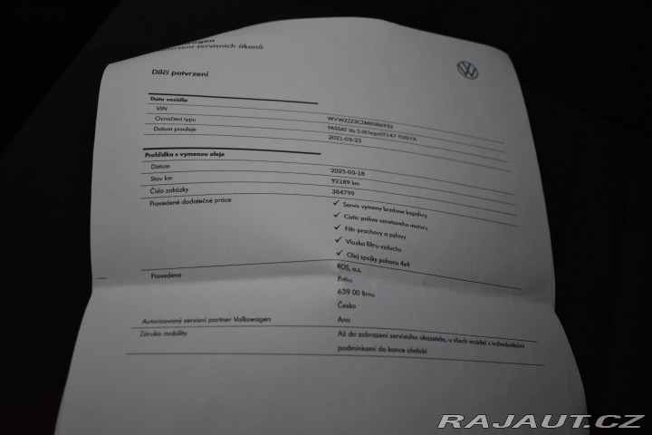 Volkswagen Passat 2.0 TDI *REZERVACE* 2021