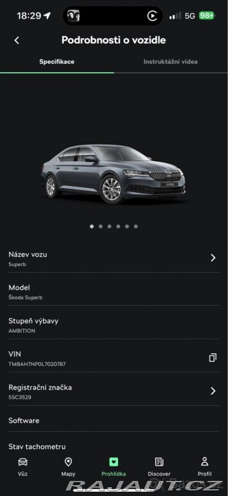 Škoda Superb 2,0 tdi 110kw DSG 2019