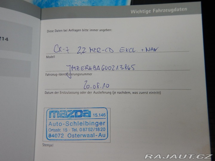 Mazda CX-7 2.2 MZR-CD, 4x4, DIGIKLIM 2010