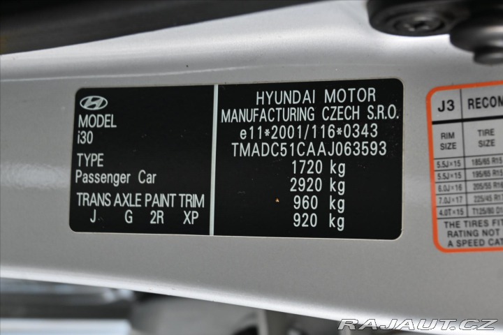 Hyundai i30 1,4 i CVVT 80kW START Zár 2010