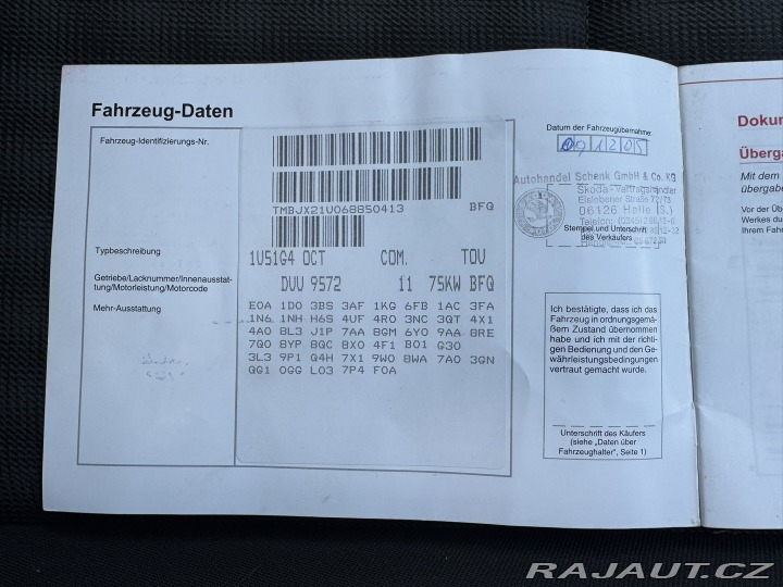 Škoda Octavia 1,6 MPI 75 KW 1 MAJ STK 2005