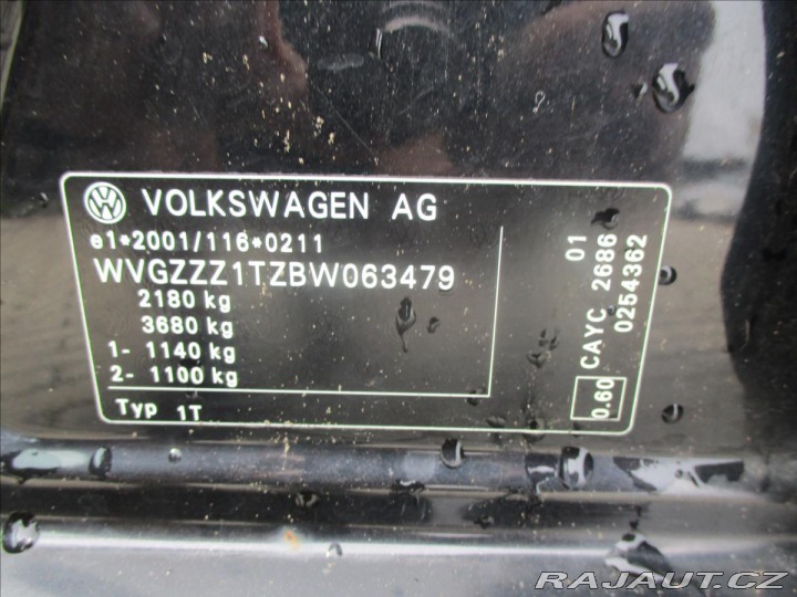 Volkswagen Touran 1,6 TDi 77kw Klimatr. 6ry 2011