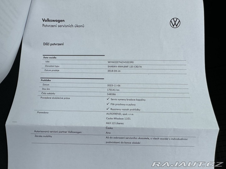 Volkswagen Sharan 2,0TDI 135kW DSG 4x4 HIGH 2018
