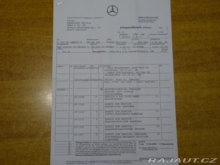 Mercedes-Benz C 220CDI AVANTGARDE PANORAM 2015