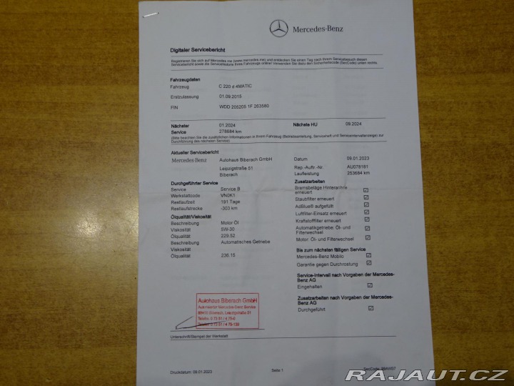 Mercedes-Benz C 220CDI AVANTGARDE PANORAM 2015