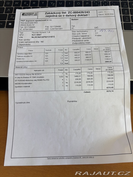 Hyundai Accent 1.4i, ČR, NOVÁ STK, Servi 2009