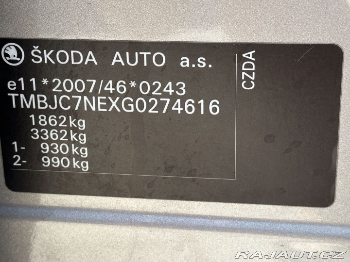 Škoda Octavia 1,4TSI 110kW DSG NAVI 1.M 2016