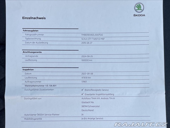 Škoda Scala 1,0 TSi 85kW Dynamic-Styl 2019