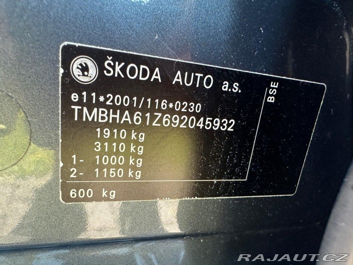 Škoda Octavia 1.6Mpi 75kw LPG 2009