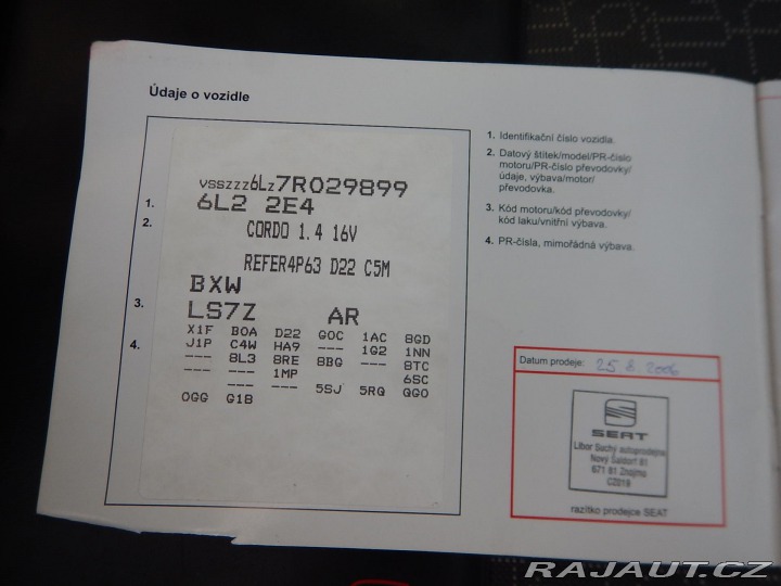 Seat Cordoba 1.4i, KLIMA, TAŽNÉ 2006