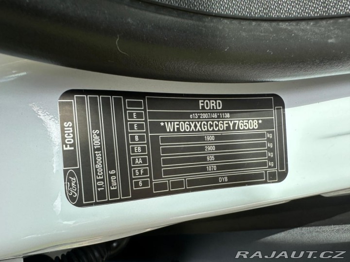 Ford Focus 1.0 EcoBoost 74kw 2015
