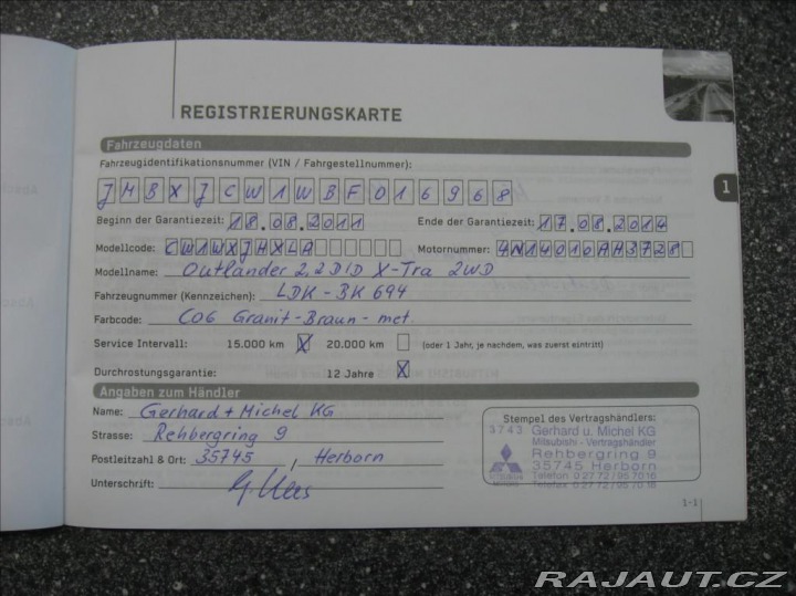 Mitsubishi Outlander 2,2 DI-D 177PS X-Tra 2011