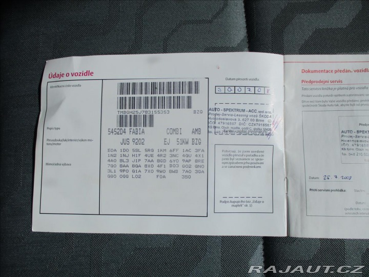 Škoda Fabia 1,2 HTP Klima Tažné CZaut 2008