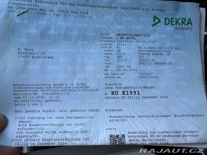 Toyota Avensis 1.8 16v Automat 2014