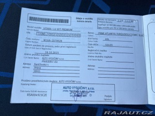 Suzuki Vitara 1,6 VVT 88kW Nové ČR 2015