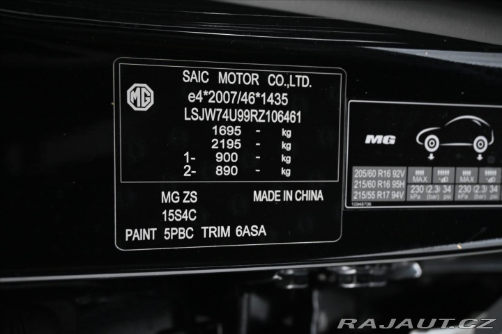MG ZS 1,5 DVVT 78kW SADA ALU TZ 2024