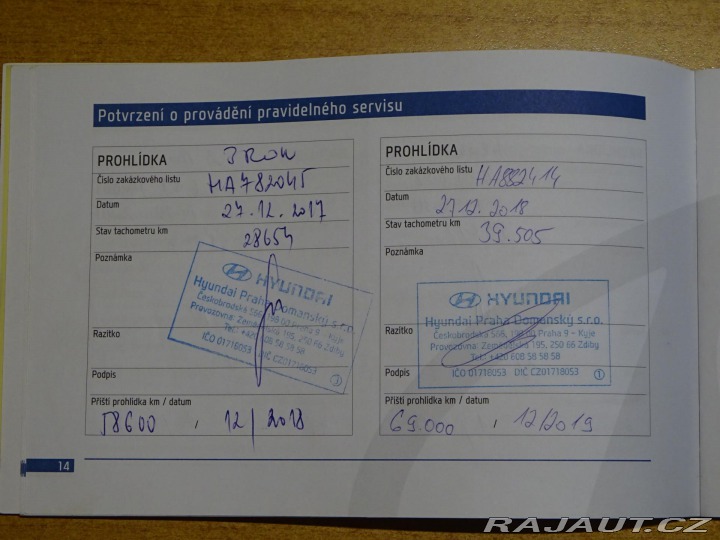 Hyundai i30 1.4i 73kW ČR SERVIS 1 MAJ 2015