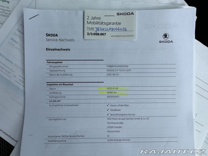 Škoda Kodiaq 1,5TSI 110kW STYLE TAŽNÉ 2022