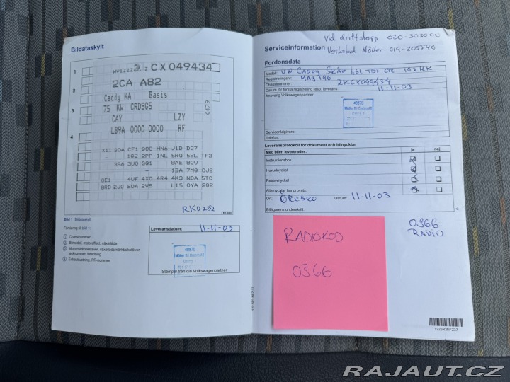 Volkswagen Caddy 1,6 TDI 75KW TAŽNÉ SK STK 2011