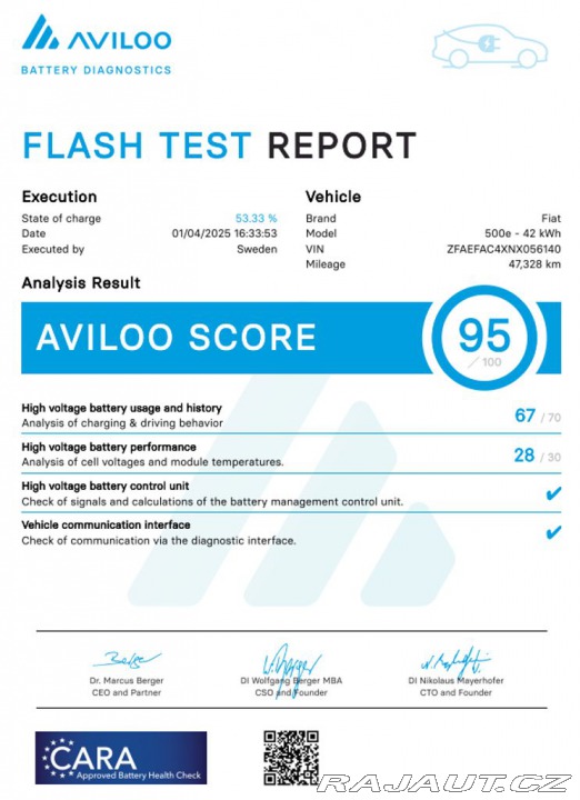 Fiat 500e 87KW (ODPOČET DPH) SOH 95 2022