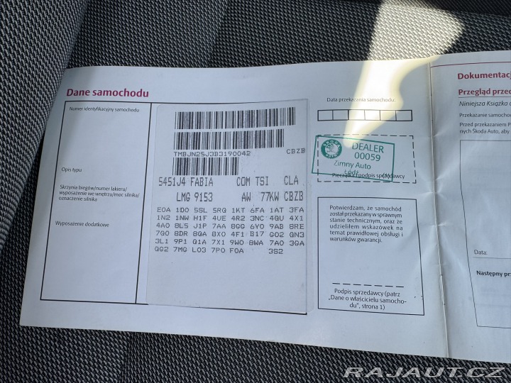 Škoda Fabia 1,2 TSI 77 KW STK 1. MAJ. 2012