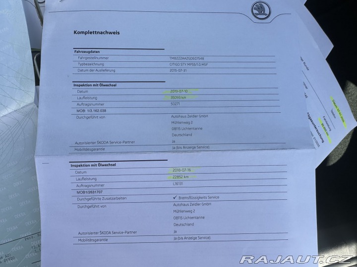 Škoda Citigo REZERVOVÁNO 1,0MPI 55kW S 2015