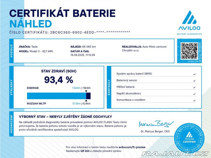 Tesla Model 3 Performance 377 kW DPH SO 2022