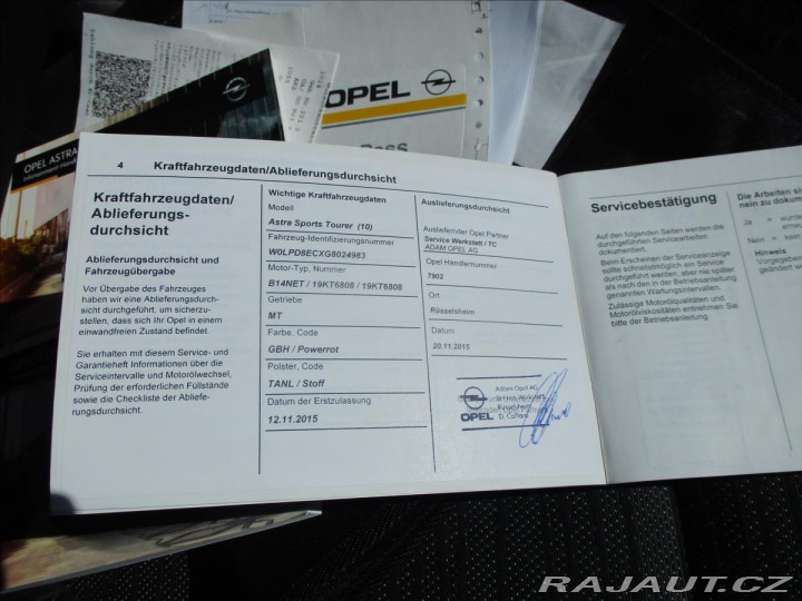 Opel Astra 1,4 Turbo 103KW Sports To 2015