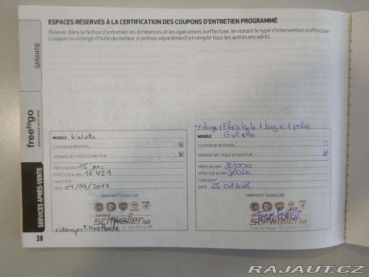 Alfa Romeo Giulietta 1,4 TB REZERVACE 2017