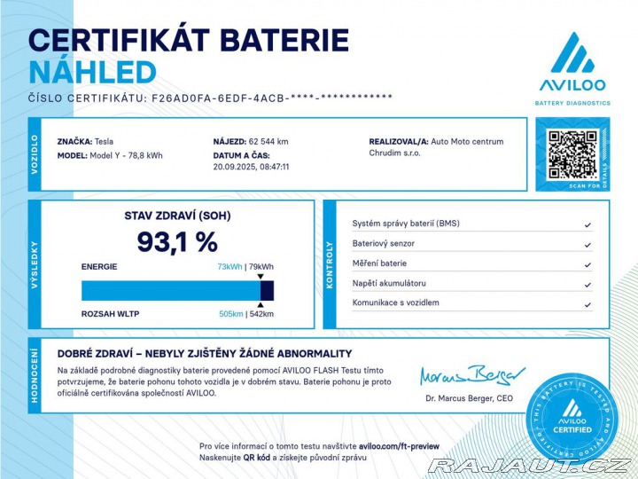 Tesla Model Y L. Range 378kW DPH FSD RE 2022