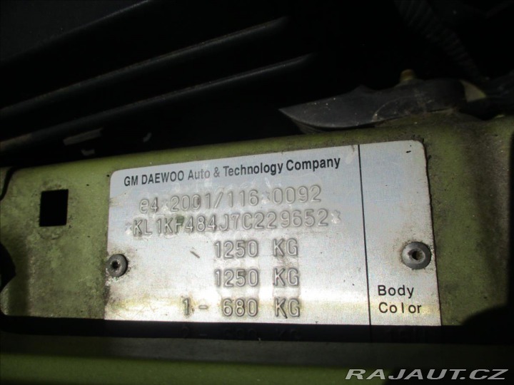 Chevrolet Spark 0,8 i 38kw CZauto 2007