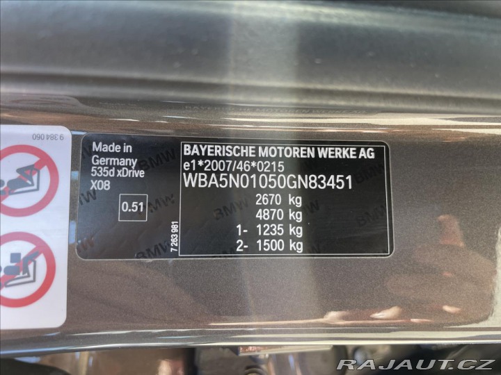 BMW 5 3,0 GT 535d x-Drive Indiv 2016
