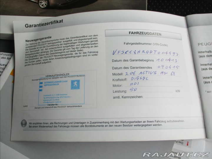 Peugeot 208 1,4 Hdi 50kw Tempomat Kli 2013