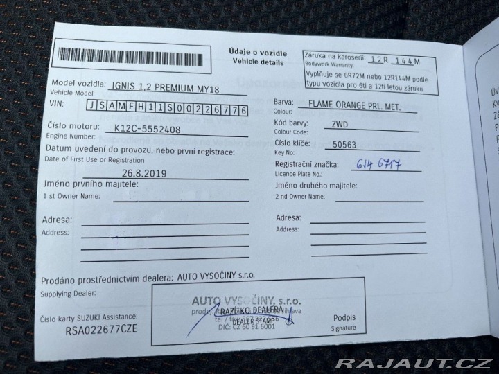 Suzuki Ignis 1,2i 66kW PREMIUM 1. Maj- 2019