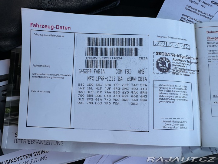 Škoda Fabia 1,2TSI 63kW FAMILY 1.MAJI 2012