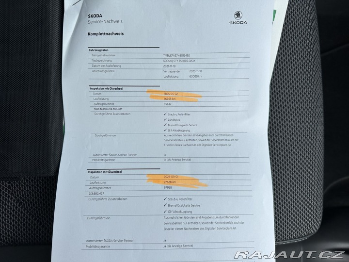 Škoda Kodiaq 2,0TSI 140kW DSG 4x4 TAŽN 2021