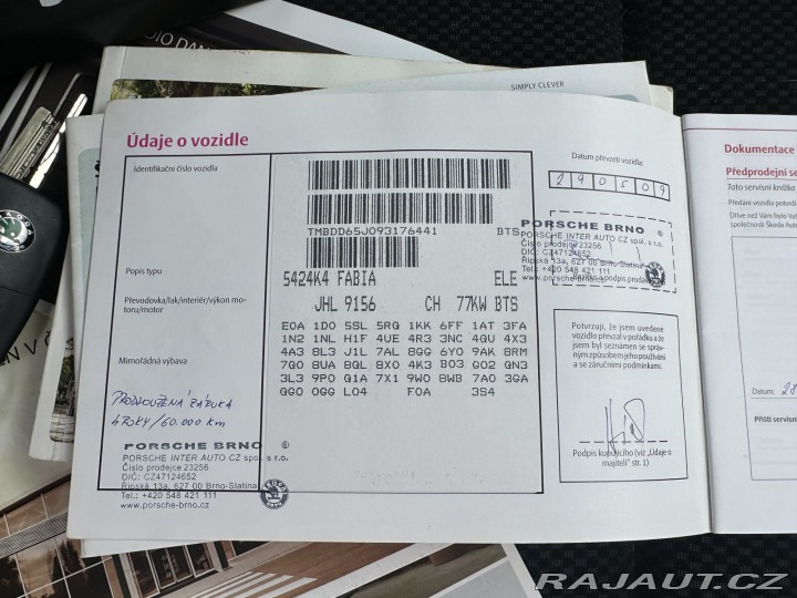 Škoda Fabia 1,6 77KW ELEGANCE 1.MAJIT 2009