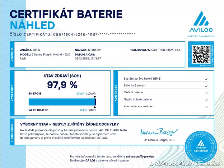 BMW 5 530e PHEV MSPORT xD HUD 9 2023